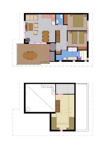Фото номера Коттедж с 2 спальнями и сауной Дома для отпуска Kolin Lotus Cottages г. Колинкюла 10