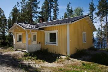 Фото номера Шале с 3 спальнями Шале Lake Cottage Jänisvaara г. Колинкюла 51