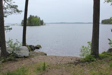 Фото номера Шале с 3 спальнями Шале Lake Cottage Jänisvaara г. Колинкюла 30