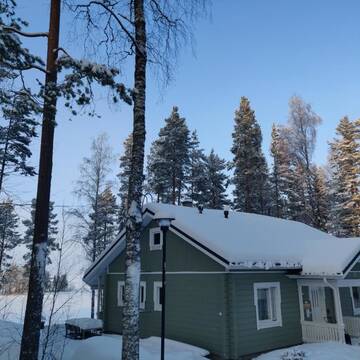 Фото номера Улучшенное шале с 3 спальнями Шале Lake Cottage Jänisvaara г. Колинкюла 8